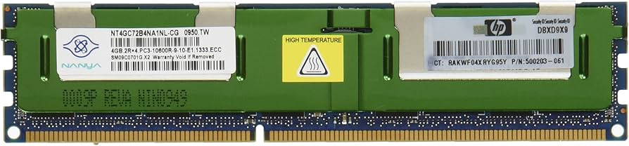 4gb 2rx4 pc3 10600r 9 10 j0